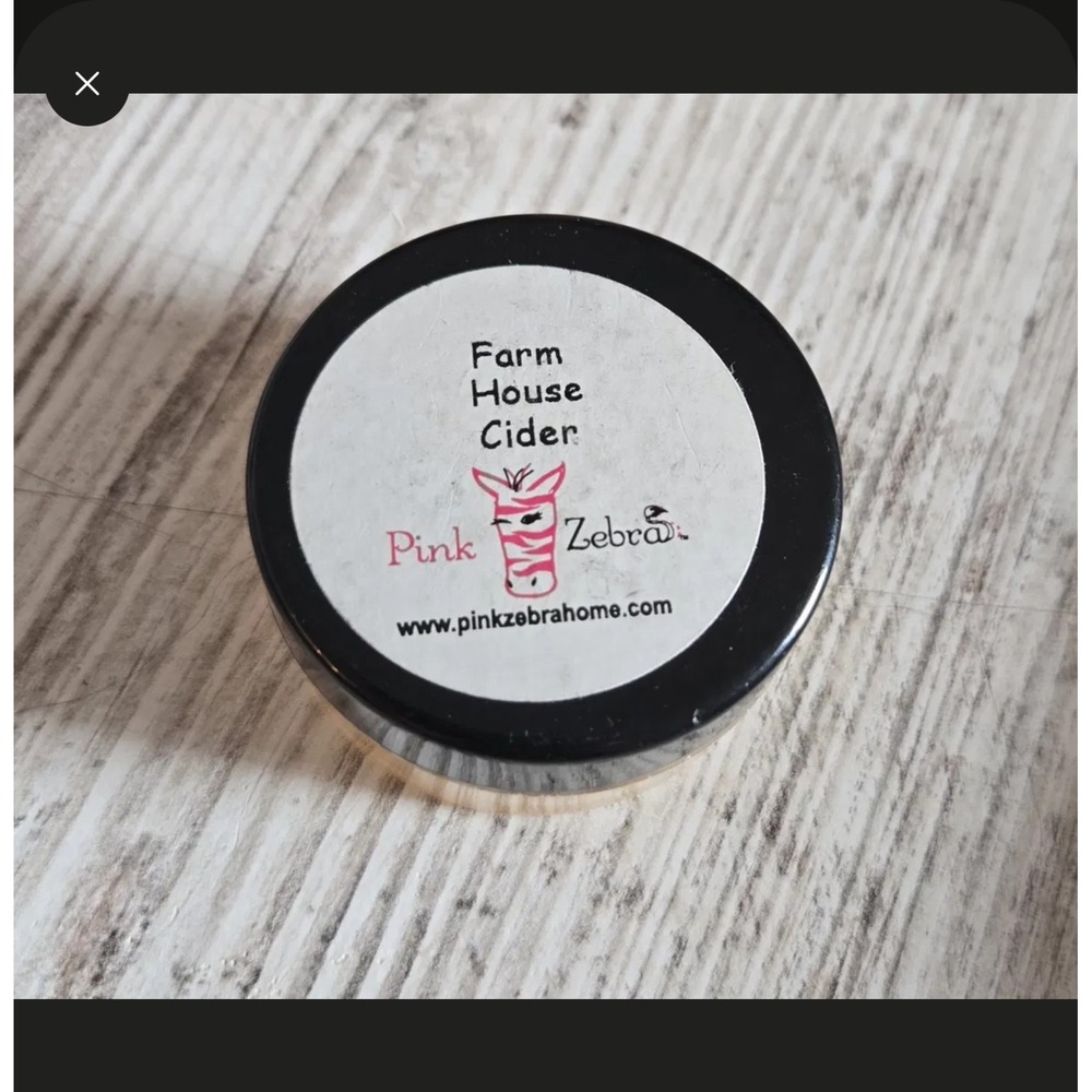Pink Zebra Farm House Cider Sprinkles Partial Jar 1 1/8 oz with Container Wax...